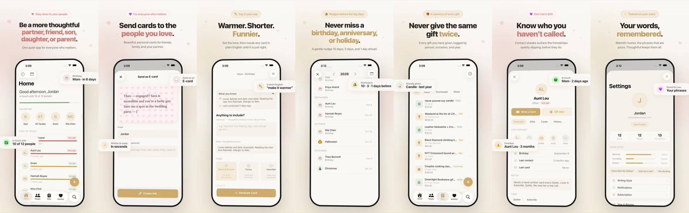 Thoughtful App Store screenshots generated with Open Assets